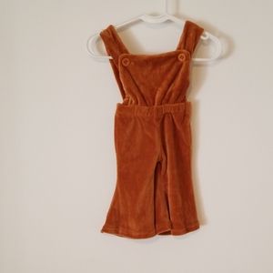 Velvet overalls